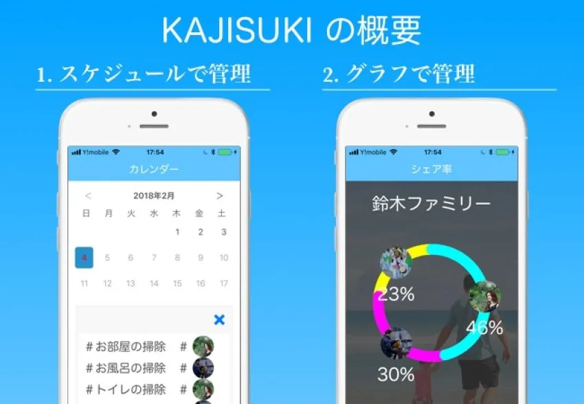家族で家事をシェアして負担割合も可視化するKAJISUKIは家庭版Slack？！