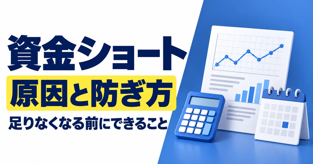 資金ショートとは?原因と防ぎ方、起きそうなときにすぐやること